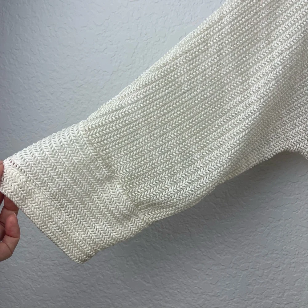 Chico's Cream Open-Front Women's Sweater Cardigan Sz 3 (XL) - Picture 5 of 7
